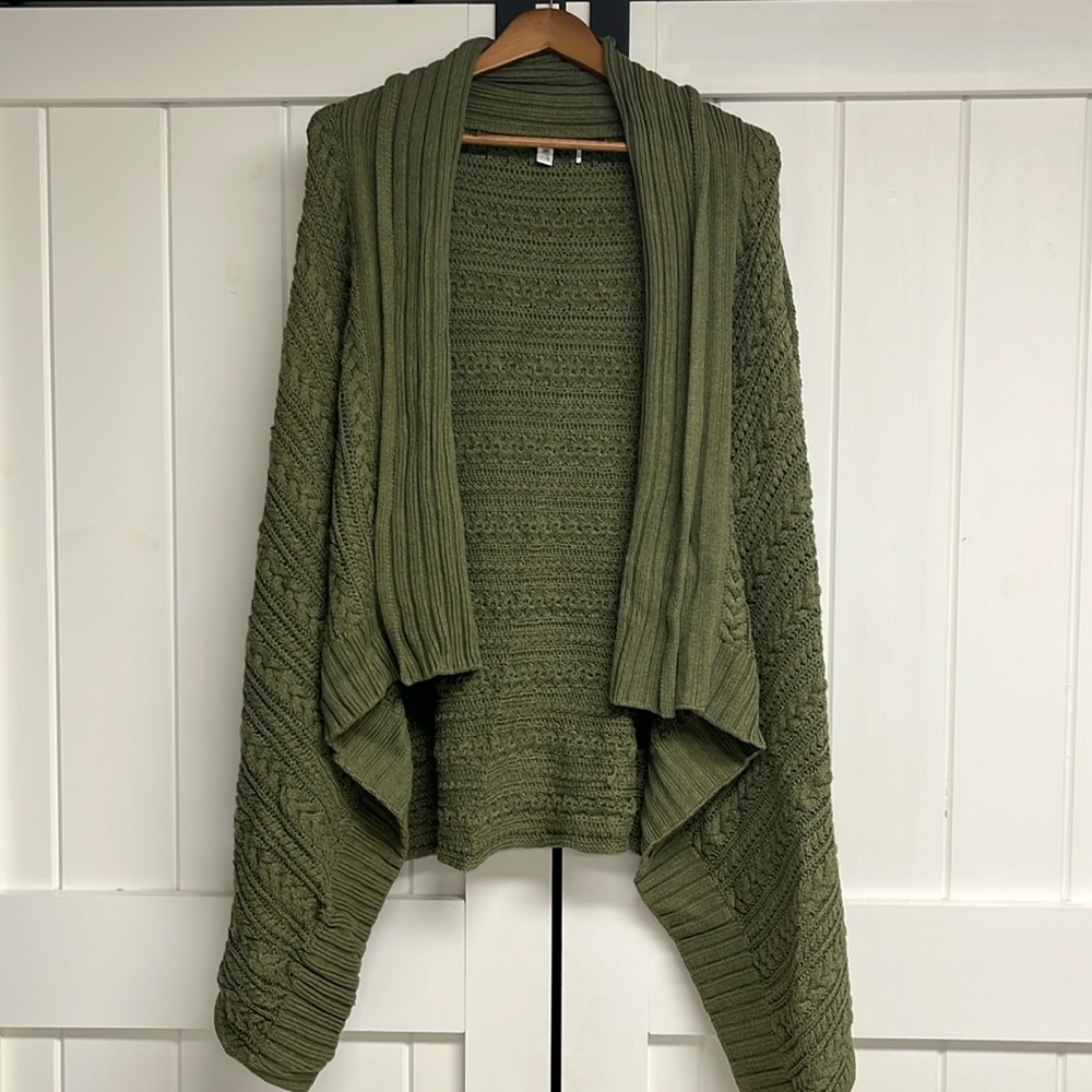 Peruvian Connection open face cable knit sweater